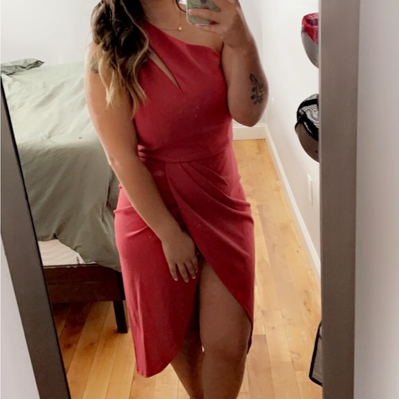 One Shoulder Cut Out Midi Dress - Picture 6 of 6